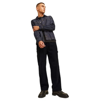 Jack And Jones Mens Corduroy Straight Leg Trousers (Black)