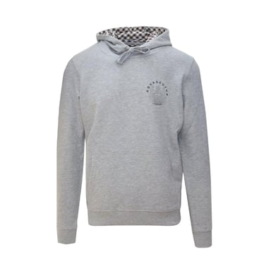 Aquascutum Mens Emblem Hoodie (Grey)