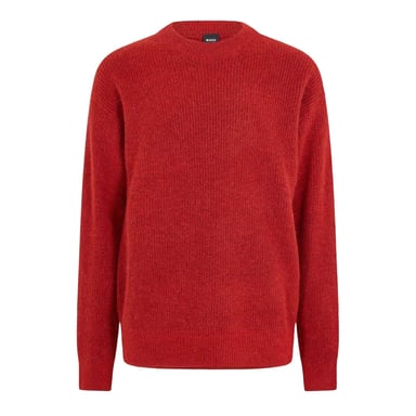 Boss Mens Crew Neck Sweater Top (Red)