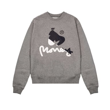 Money Childrens/Kids Chenille Crew Neck Sweatshirt (Grey)