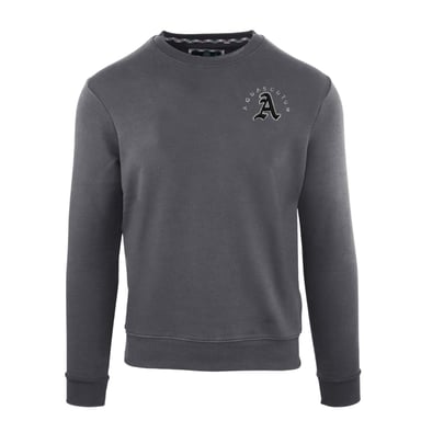 Aquascutum Mens Round Neck Sweatshirt (Antracite)