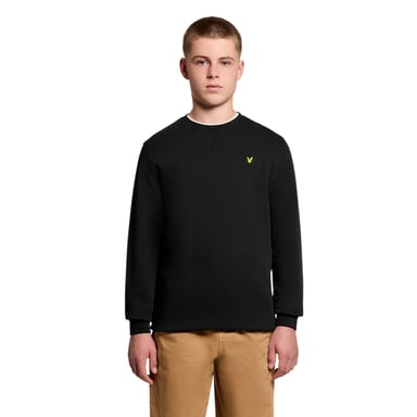 Lyle & Scott Boys Embroidered Logo Cotton Sweatshirt (Jet Black)