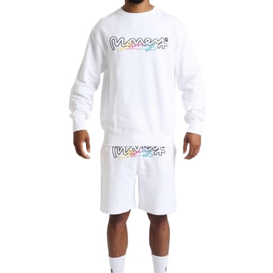 Money Mens Chop Vice Crew Neck Sweatshirt (White)