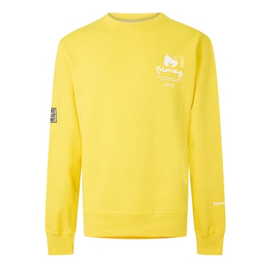 Money Mens Copyright Crew Neck Sweatshirt (Yellow)