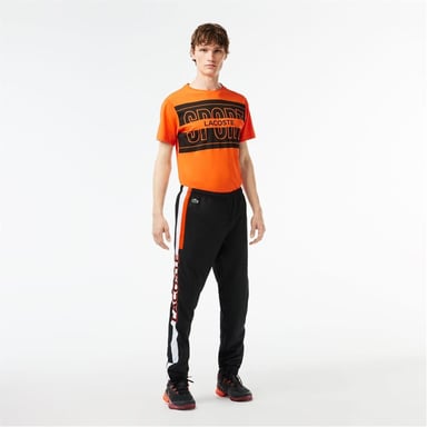 Lacoste Mens Slim Joggers (Black/White)