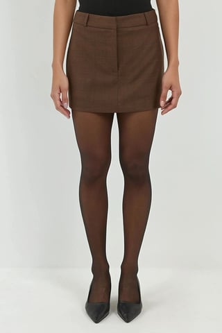 Plaid Mini Skorts