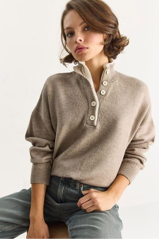 Buttoned Sweater