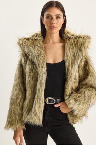 Oversize Faux Fur Jacket