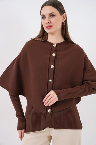 Ribbed Textured Long Sleeve Button-Up Cardigan