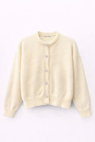 Oversized Jacquard Button Cardigan