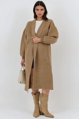 Long Fit Knitwear Cardigan