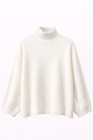 Oversized Ribbed Turtleneck Sweater