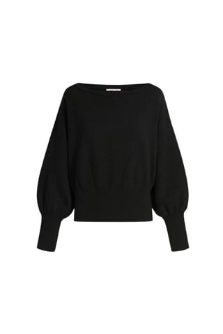 Ribbed Boat Neck Sweater