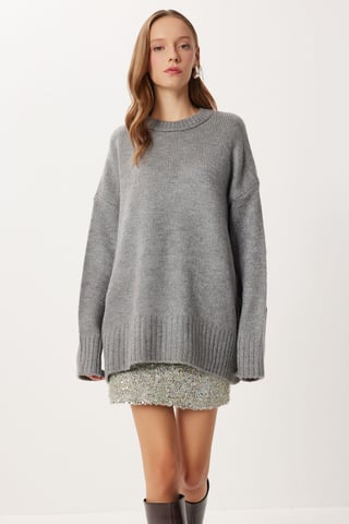 Crew Neck Oversized Grundtröja