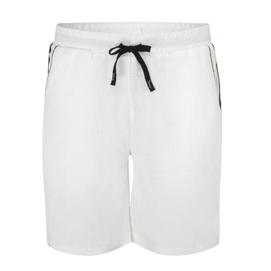 Fabric Mens Cotton Blend Shorts (White)