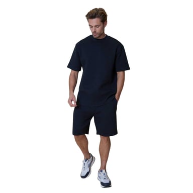 Threadbare Mens Mitch Textured Shorts (Navy)
