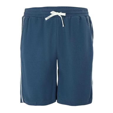 Fabric Mens Cotton Blend Shorts (Dark Blue)