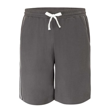 Fabric Mens Cotton Blend Shorts (Dark Grey)