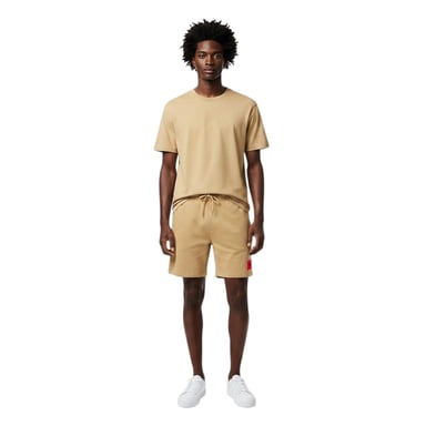 Hugo Mens Fleece Sweat Shorts (Sand)