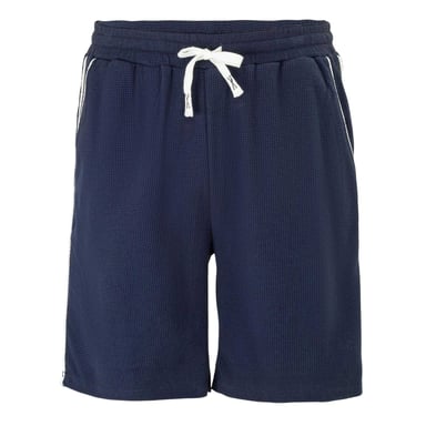 Fabric Mens Cotton Blend Shorts (Navy)