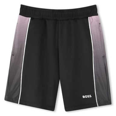 Boss Childrens/Kids Gradient Side Panels Relaxed Fit Shorts (Black)