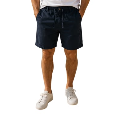 Jack And Jones Mens Linen Blend Shorts (Dark Navy)