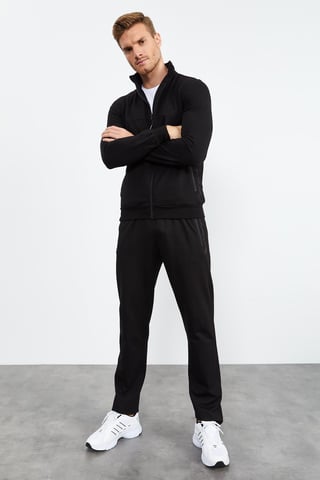 Men's Zip-Front Sweatshirt And Pants Set