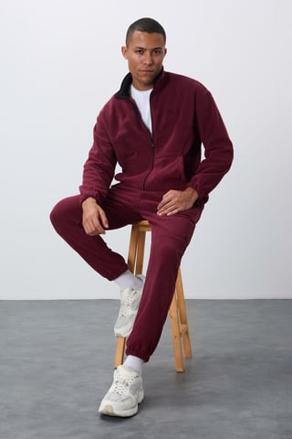 Men's Polyester Sweatshirt And Pants Set