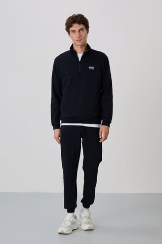 Men's Zip-Front Sweatshirt And Pants Set
