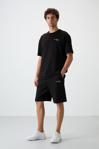Oversized Short-Sleeve T-Shirt And Shorts Set