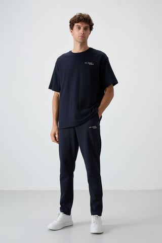 Men's Oversized Cotton-polyester Active Set