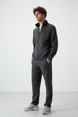 Men's Knit Fleece Sweatshirt And Pants Set