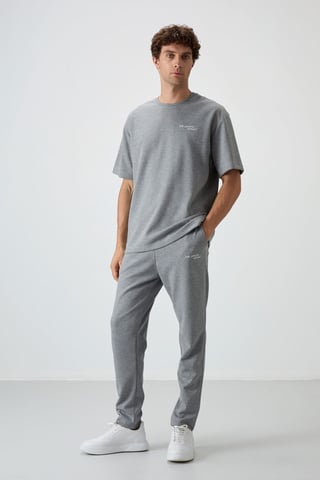 Men's Oversized Cotton-polyester Active Set