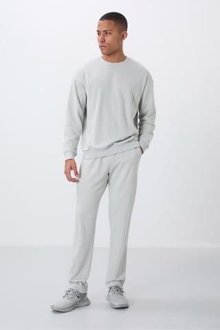 Men's Cotton-Polyester Fleece Sweatshirt And Pants Set