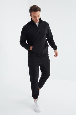 Men's Polyester Sweatshirt And Pants Set