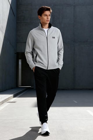 Men's Fleece Sweatshirt And Pants Set