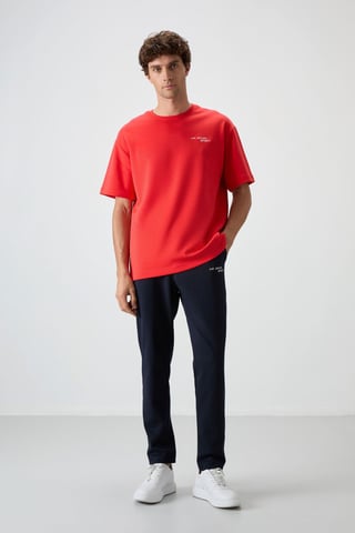Men's Oversized Cotton-polyester Active Set