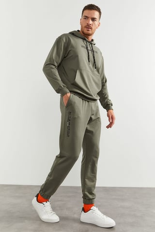 Oversized Hooded Sweatshirt And Pants Set