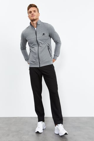 Men's Zip-Front Sweatshirt And Pants Set