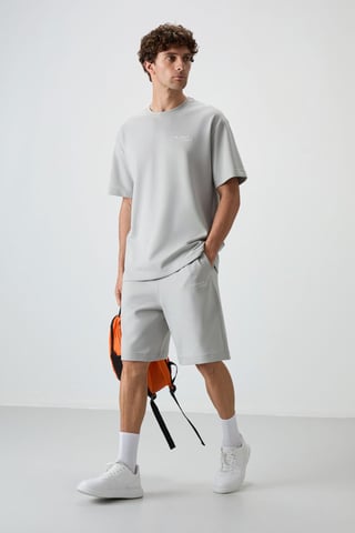 Oversized Short-Sleeve T-Shirt And Shorts Set