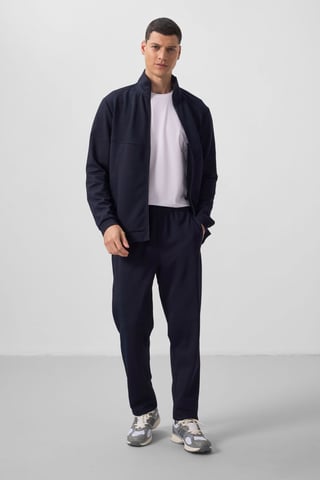 Men's Long-sleeve Zip Sweatshirt And Pants Set