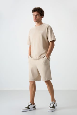 Oversized Short-Sleeve T-Shirt And Shorts Set