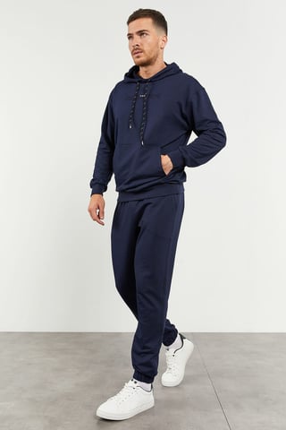 Oversized Hooded Sweatshirt And Pants Set