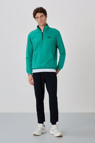 Men's Zip-Front Sweatshirt And Pants Set