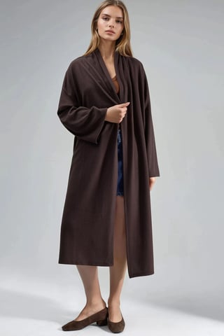 Pull-On Long Fit Cardigan