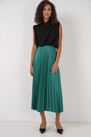 High Waist Maxi Skirt with Ruffle Detail