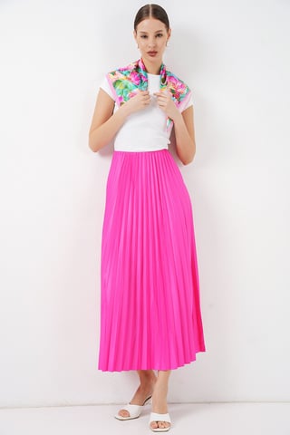 High Waist Maxi Skirt with Ruffle Detail