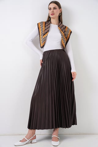 High Waist Maxi Skirt with Ruffle Detail