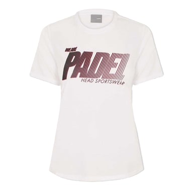 Head Womens/Ladies Padel Printed Sport T-Shirt (White)