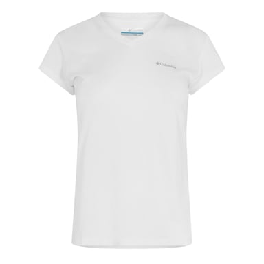 Columbia Womens/Ladies Logo V Neck Regular T-Shirt (White)